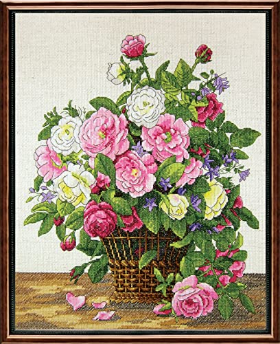 Janlynn Roses Counted Cross Stitch Kit