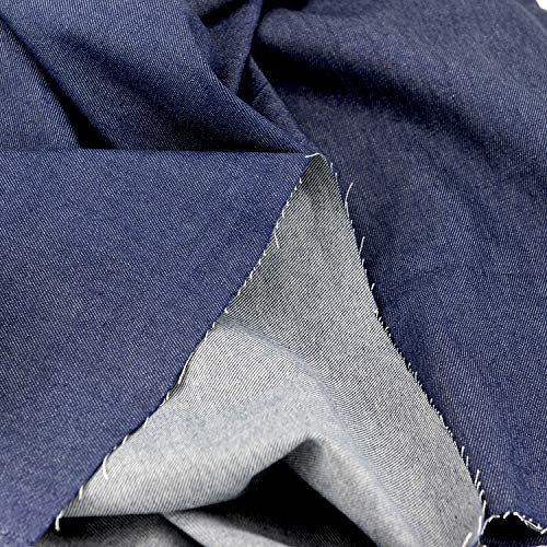 8 oz Denim Fabric,DIY for Sewing Crafting 63" by The Yard Dark Blue Rose Flavor