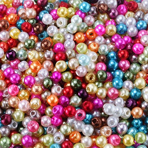 Charisma 3mm 1000pcs Tiny Satin Luster Round Loose Imitation Pearl Beads Glass Beads for Jewelry Making