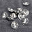 OwnMy 25 PCS 30mm Rhinestone Crystal Buttons Clear Tufting Buttons Upholstery Buttons with Metal Loop Buttons for Sewing Sofa Bed Headboard DIY Crafts Decoration (30MM x 25 PCS)