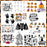 21 Sheets Halloween Heat Transfer Vinyl HTV Pumpkin Bat Ghost Skeleton Iron on Vinyl Press Iron on Transfers for DIY Craft Clothes T-Shirts Bags Pillows Hat
