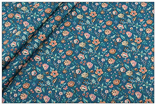 Hanjunzhao Animal Parrot Floral Fat Quarters Fabric Bundles, Quilting Fabric for Sewing Crafting, 18 x 22 inches