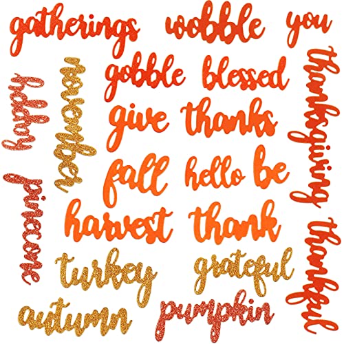 21 Pieces Thanksgiving Cutting Dies Pumpkin Autumn Die Cut Metal Words Dies Carbon Steel Embossing Die Stencils for DIY Scrapbooking Card Crafts Making Supplies