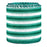 Green and White Stripe Wired Edge Ribbon Burlap Ribbon - 2.5" x 5 Yards (Green/White Stripe)