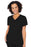 Med Couture Touch Women's V-Neck Knit Back Top, Black, X-Large