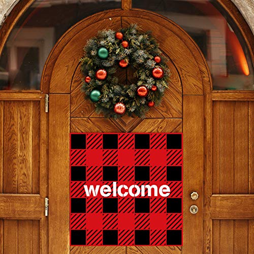 6 Pieces Christmas Plaid Stencil Buffalo Plaid Stencils Reusable Mylar Template of Different Grids Sizes for DIY Art Wood Sign Wall Background Painting Home Decor, 12 x 12 Inches