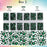 2-Box Massive Beads 8000pcs 6Sizes Nail Art Flatback Glasses Rhinestones Crystal for DIY Project with Tweezers and Picking Pen for Nail Art, Face Art, Manicure (Emerald, 6 Sizes)
