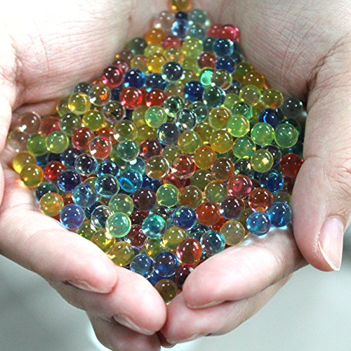 Huge 2 Pounds(200,000pcs)Pack of Water Gel Beads, Rainbow Mix, Gel Water Gun, Sensory Toy and Decorations