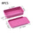 Tighall 8PCS Metal Slide Top Tin Containers Rectangle Tin Box Empty Storage Tins for Lip Balm Candles Crafts Candies Jewelry (2.2"*1.1"*0.4",Pink)