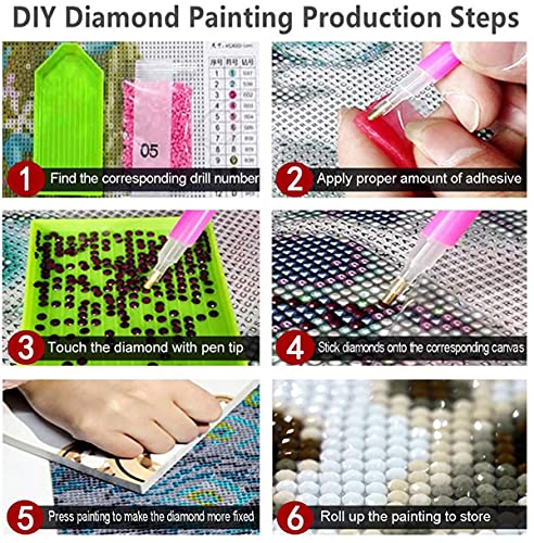 ViVijooy 5D DIY Basketball Star Black Mamba Diamond Painting Kits for Adults,Full Drill Cross Stitch Embroidery Dotz Kit Arts Craft Home Decor, 11.8 X 15.7 Inch