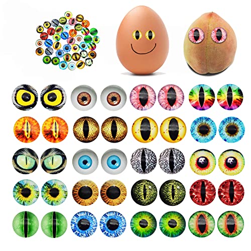 100PCS 6mm Self Adhesive Dragon Animal Eye Googly Wiggle Eyes for DIY Craft Sticker Children School Classroom Arts Crafts Decoration