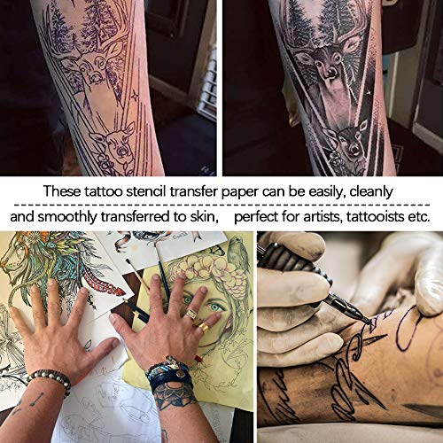 Tattoo Transfer Paper, 35 Sheets Tattoo Stencil Transfer Paper for Tattooing