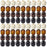 200Pcs Large Hole Barrel Wood European Loose Beads 4 Colors Natural Wooden Dreadlock Hair Braid Beads for Hair Braids Jewelry Bracelet Necklace Making 16x16-17mm