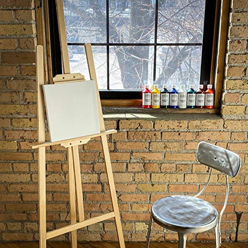 milo Stretched Artist Canvas | 12x12 inch | Value Pack of 8 Canvases for Painting, Primed & Ready to Paint Art Supplies for Acrylic, Oil, Mixed Wet Media, & Pouring, 100% Cotton with Pine Wood Frame