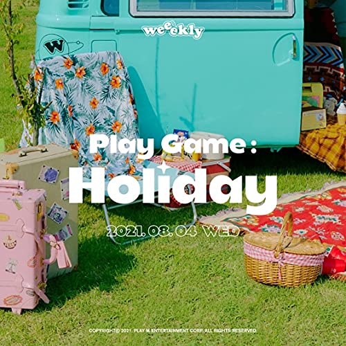 Weeekly Play Game : Holiday 4th Mini Album Random Ver CD+92p PhotoBook+2p PhotoCard+1p Photo Ticket+1p Sticker+1p Printed Photo+1p Travel Name Tag+Tracking Sealed