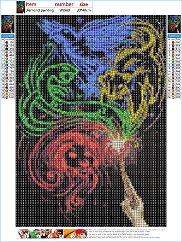 5D Diamond Painting Kit Paint by Numbers Kit for Adults or Kids,Magic Wand Full Drill Crystal Rhinestone Diamond Embroidery Paintings Cross Stitch DIY Arts Craft Canvas for Home Decor,16"x12"