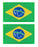 Antrix 2 Pack Brazil Flag Tactical Patch | Full Embroidered Color | Hook and Loop Fastener Brazilian Applique Emblem | Used for Caps,Jacket,Backpacks,Vest,Coat,Work Uniform, Team Clothing