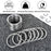 FVIEXE 30PCS Metal O Ring, 2 Inch / 50mm Welded O Rings Multi-Purpose Metal O Ring 304 Stainless Steel Welded Round Rings for Macrame, Camping Belt, Dog Leashes, Hardware, Bags and More Craft Project