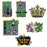 Amscan Party Decors, Mardi Gras Jumbo Cutouts, 14 1/2", 17 1/2", Multicolor
