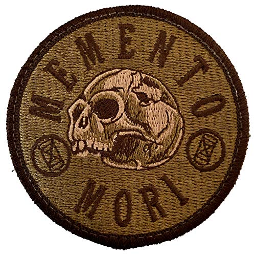 Memento Mori - Remember Death - Embroidered Morale Patch (Multicam)