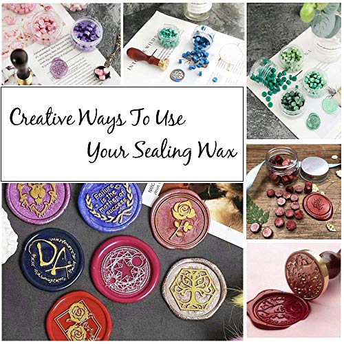 Sealing Wax Beads, 1 Bag of Wax Seal Beads for Wax Stamp Sealing,Perfect for Embellishment of Cards, Envelopes, Invitations, Wine Packages, Letter Sealing,Gift Wrapping and Decoration