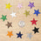 One Inch Star Patches, (10-Pack) Iron On Star Embroidered Patch Applique Embellishments for Clothing, Jackets, Backpacks, and Decorations (Yellow, 1")