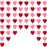 Valentines Day Decor Valentines Day Decorations Valentines Day 78 Hearts Felt Garland Valentines Decor Valentines Decorations for Anniversary Wedding Party Supplies String Garland NO DIY Redpink