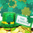 40 Pieces Multi-Sizes St Patrick's Day Shamrocks Mini Green Glittered Foam Decoration Assorted Shamrock Shape Paper Cutout Card Felt Foam Themed Decors for St Patrick's Day Home Classroom Office
