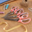 BambooMN Titanium Softgrip Scissors Set - Pinking, Sewing, Arts, Crafts, Office - 1 Set of 4 - Pink