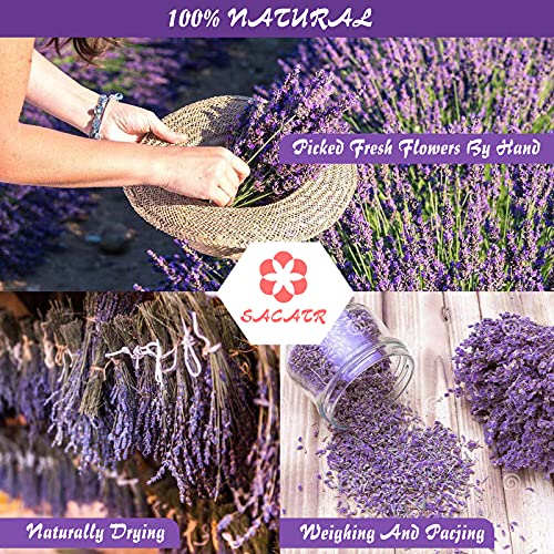30 Bags Dried Flowers,100% Natural Dried Flowers Herbs Kit for Soap Making, DIY Candle Making,Bath - Include Rose Petals,Lavender,Don't Forget Me,Lilium,Jasmine,Rosebudsand More