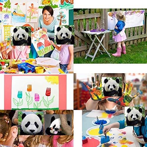 Fycooler 40PCS Kids Paint Brushes Kit , Washable Painting Brushes Set for Toddlers Kids Early Learning Toys Foam Roller Sponge Arts Crafts - Sponge Painting Brushes Gift for Children Students