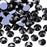 MISDONR 1440 Pieces Hotfix Rhinestones Black SS16/4mm Flatback Rhinestones for Clothes Shoes Crafts