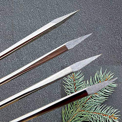 Hekisn Professional Large-Eye Leather Stitching Needle with 3 Different Sizes for Leather Projects with Storage Container (12 Pieces)
