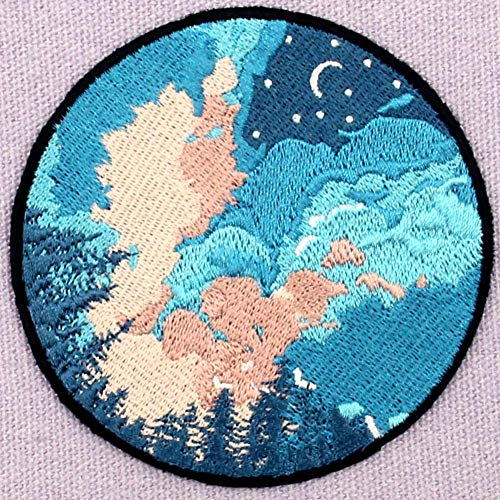The Starry Sky Explore Outdoor Patch Embroidered Applique Iron On Sew On Emblem