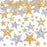 60 Pieces Star Patches Iron on Star Shape Rhinestone Appliques Glitter Star Patches Bling Rhinestone Appliques Embellishments Patches in 4 Size for DIY Accessory(Gold, Silver,Mixed Size)