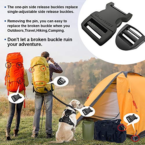 Field Repair Buckle Plastic Buckle Adjustable Buckle 1 Inch Strap Flat Side Release for Military Grade Buckles,Tactical Backpack Hiking Backpack Repairing,Camping Accessories,Luggage Strap