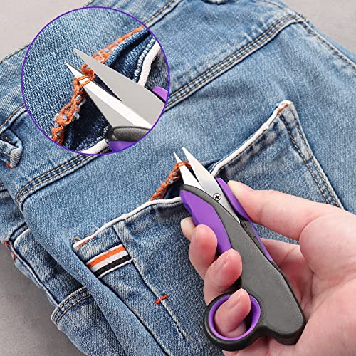 Asdirne Professional Fabric Scissors Set, Titanium Coating Sewing Scissors, Ultra-Sharp Blade Tailor Scissors, Ergonomic Rubber Handle, Great for Craft, Sewing and Daily Use, 9.4"/5”, Set of 2