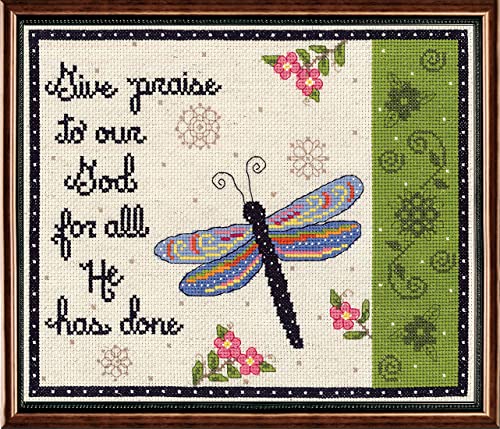 Janlynn Give Praise Cross Stitch