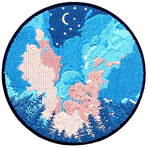 The Starry Sky Explore Outdoor Patch Embroidered Applique Iron On Sew On Emblem