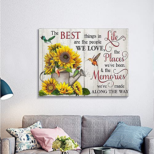 Sunflower Diamond Painting Kits for Adults - Inspirational Diamond Art Kits for Adults Beginner, DIY Full Drill Diamond Dots Paintings with Diamonds 5D Gem Art and Crafts for Adults Home Wall Decor