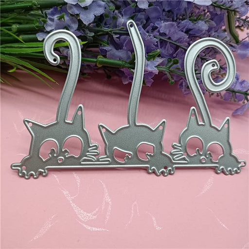 Cats Head Metal Cutting Dies for Scrapbooking and Card Making Birthday Christmas Halloween Craft Die Cuts (Cat C)