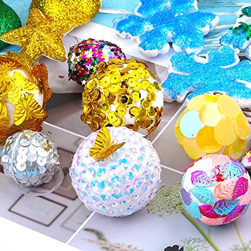DIYASY 3 Inch Foam Balls,24 Pcs Craft Styrofoam Balls Art Decoration Balls for DIY Crafting and School Projects