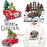 3 PCS Christmas Iron on Patches Iron on Decals Christmas Car Plaid Heat Transfer Paper Stickers for Clothing T-Shirt Pillow Covers Jackets Christmas Clothes DIY Decoration