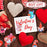 Junkin 26 Pcs Valentine's Day Diamond Painting Keychains Love Heart Diamond Art Ornaments Key Chain 5D Resin DIY Gnomes Rhinestone Gem Art Pendant Ornament for Valentine's Day (Heart Style)
