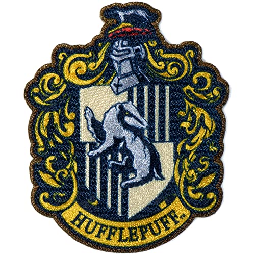 Simplicity Harry Potter Hufflepuff Iron On Applique Patch for Clothes, Backpacks, and Accessories, 3.5" W x 4.25" L, Multicolor