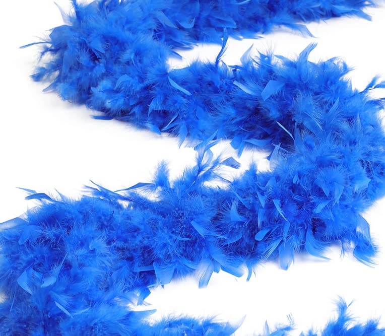 65 Gram Chandelle Feather Boa 72 Inches for Craft Halloween Costumes Bachelorette Party (Royal Blue) CH4900 0