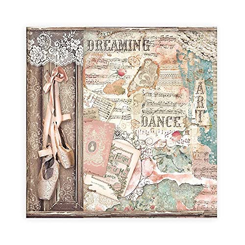 Stamperia Scrapbooking Pad 10 Sheets - 30.5x30.5 (12"x12") - Passion