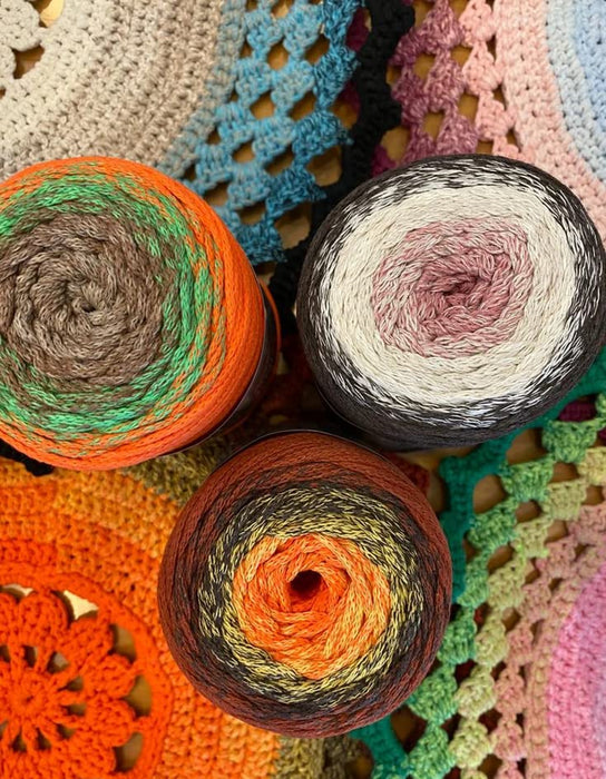 Yarn Art YarnArt Macrame Cotton Spectrum Macrame Cord 8.80 Oz, 246.06 Yds 80% Cotton Macrame Rope Multicolor Macrame, Colorful Macrame Yarn Weight Worsted - Aran(4) (1327)