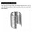 uxcell 200Pcs Leather Rope Clips, 10x13mm Foldable Cylindrical Cord End Crimp for Lanyard, Tassel, DIY Crafts, Silver Tone