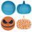 YILIN 2Pcs Car Freshie Molds, Pumpkin and Jack Freshie Molds, Circle Oven Safe Silicone Molds for Freshies, Car Freshies Supplies Molds for Baking Aroma Beads , Resin, DIY Craft, Gifts, Home Decor